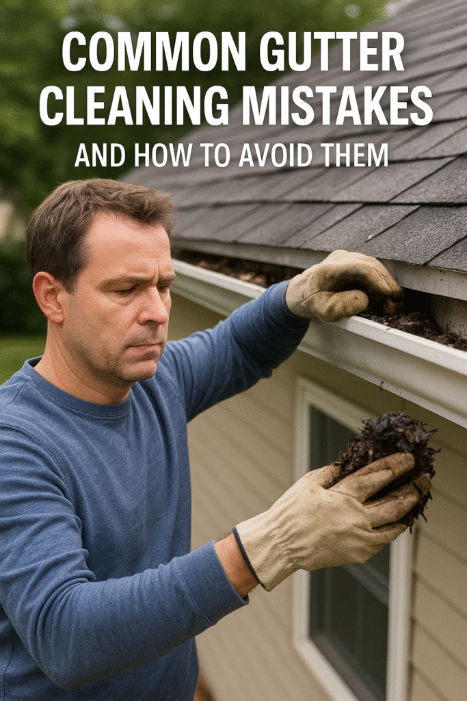 Comon Gutter cleaning mistakes