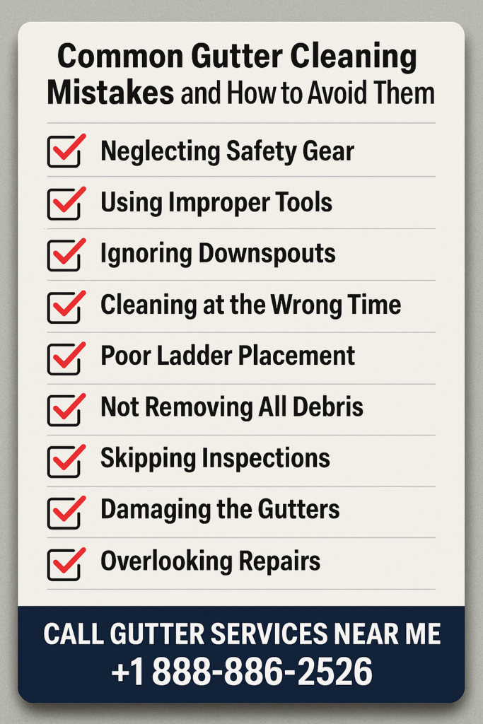 Commom gutter Cleaning Mistakes