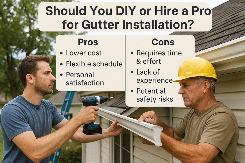 Diy or Professional Gutter Installation